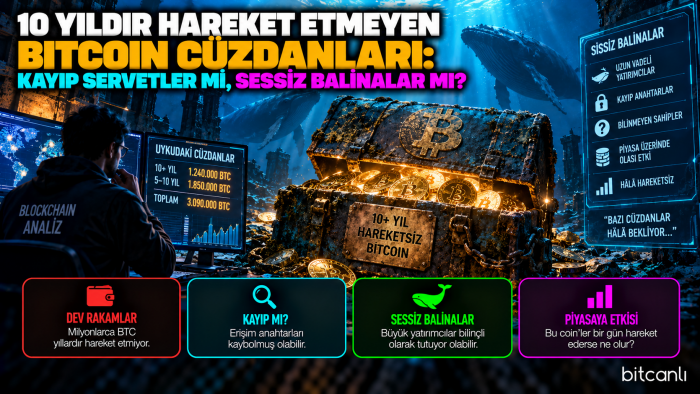 10 Yıldır Hareket Etmeyen Bitcoin Cüzdanları: Kayıp Servetler mi, Sessiz Balinalar mı?